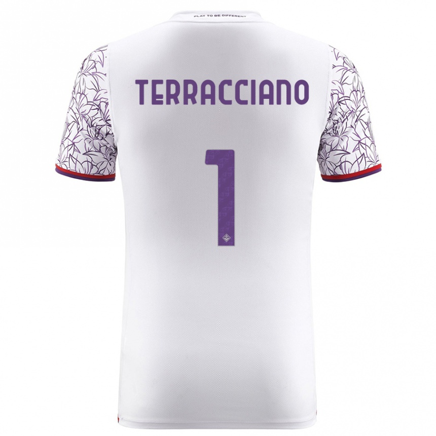 Niño Fútbol Camiseta Pietro Terracciano #1 Blanco 2ª Equipación 2023/24