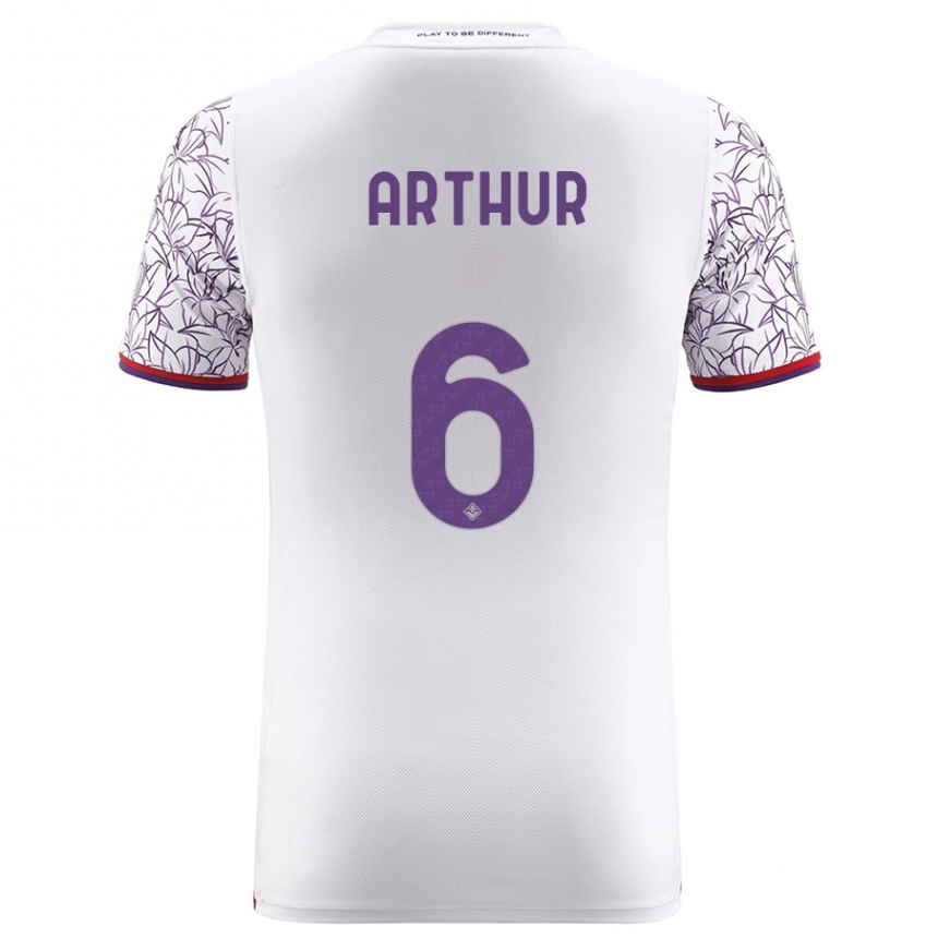 Niño Fútbol Camiseta Arthur Melo #6 Blanco 2ª Equipación 2023/24