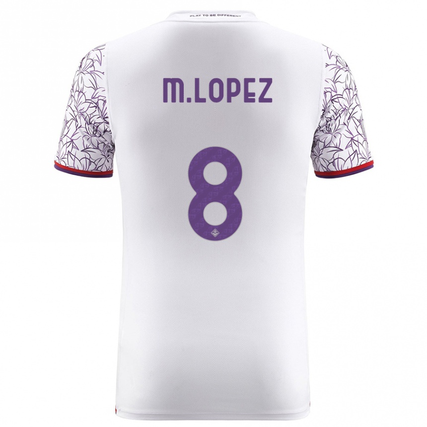 Niño Fútbol Camiseta Maxime López #8 Blanco 2ª Equipación 2023/24