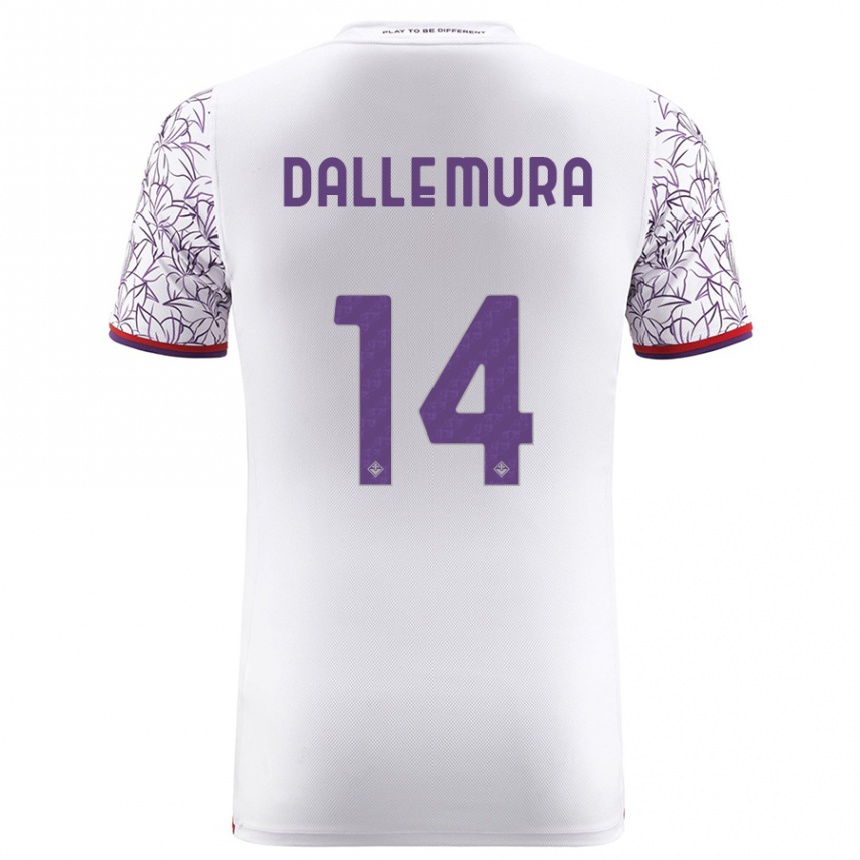 Niño Fútbol Camiseta Christian Dalle Mura #14 Blanco 2ª Equipación 2023/24