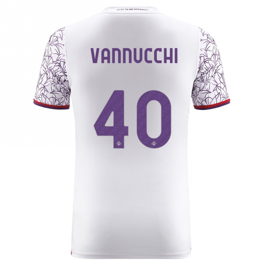 Niño Fútbol Camiseta Tommaso Vannucchi #40 Blanco 2ª Equipación 2023/24