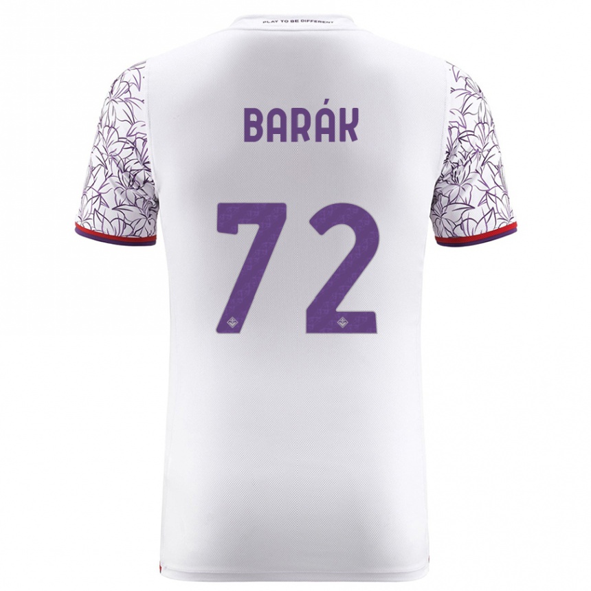 Niño Fútbol Camiseta Antonin Barak #72 Blanco 2ª Equipación 2023/24