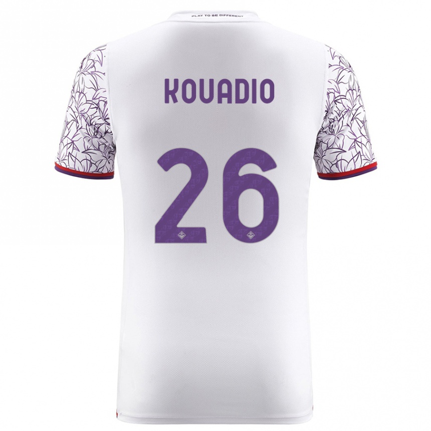 Niño Fútbol Camiseta Eddy Kouadio #26 Blanco 2ª Equipación 2023/24