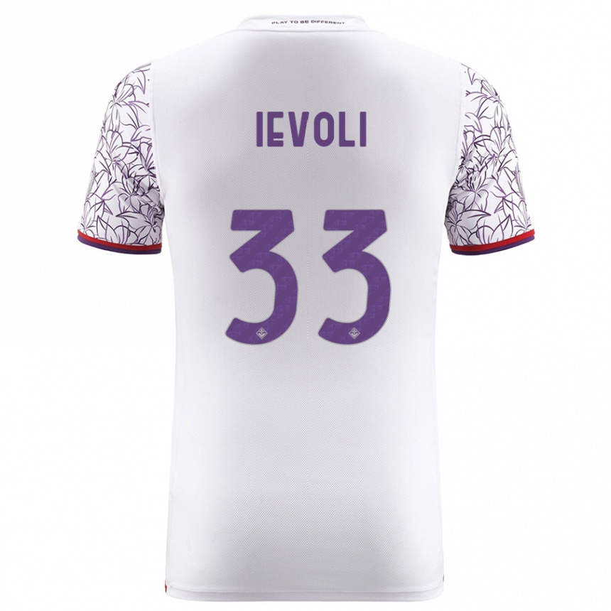 Niño Fútbol Camiseta Mattia Ievoli #33 Blanco 2ª Equipación 2023/24