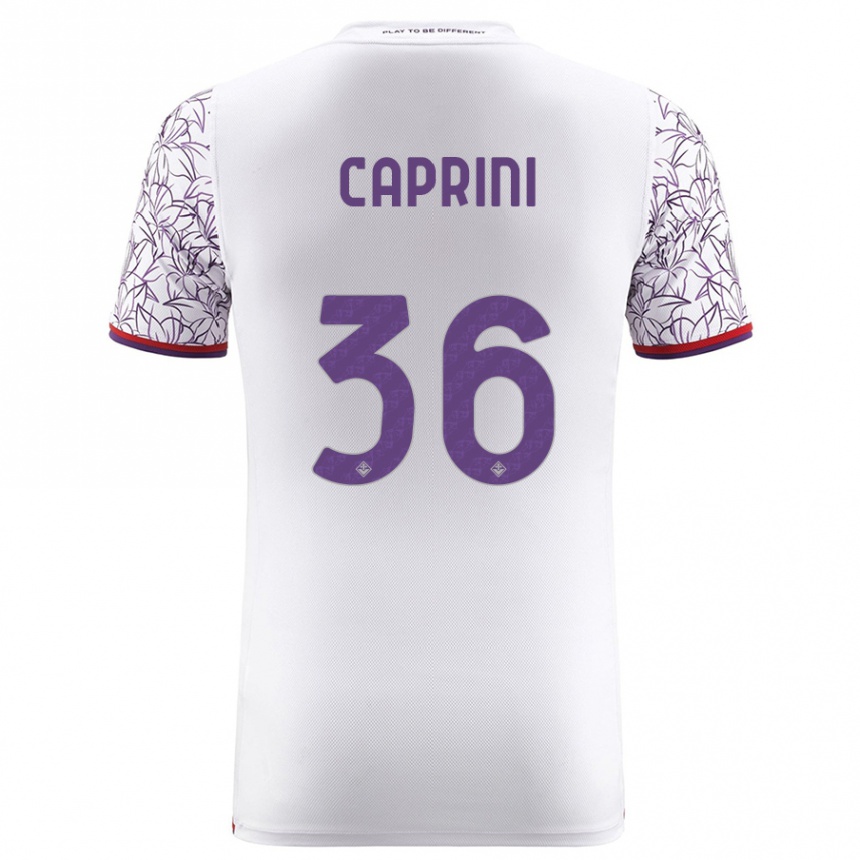 Niño Fútbol Camiseta Maat Daniel Caprini #36 Blanco 2ª Equipación 2023/24