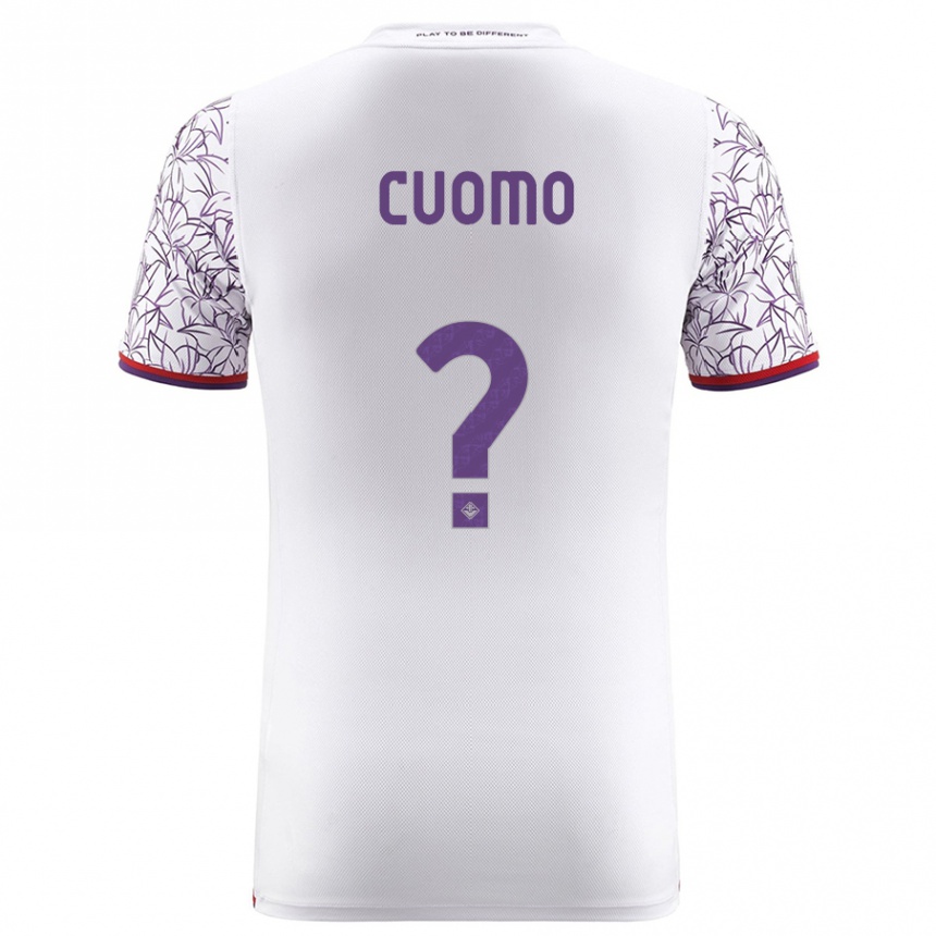 Niño Fútbol Camiseta Raffaele Cuomo #0 Blanco 2ª Equipación 2023/24