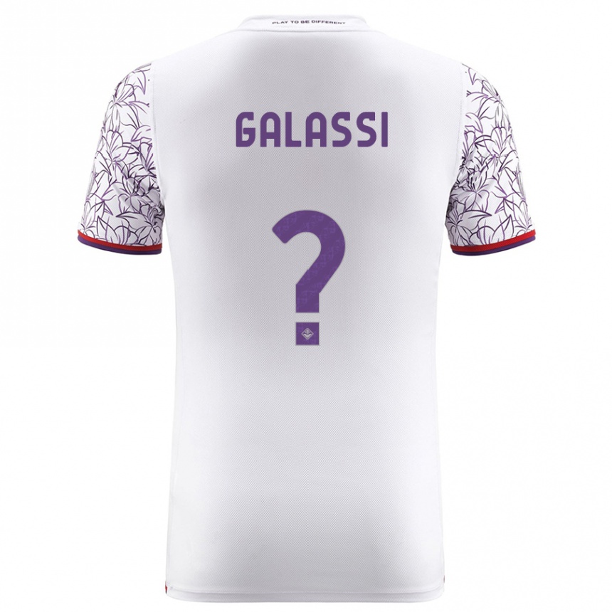 Niño Fútbol Camiseta Andrea Galassi #0 Blanco 2ª Equipación 2023/24