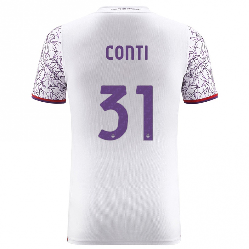 Niño Fútbol Camiseta Gabriele Conti #31 Blanco 2ª Equipación 2023/24