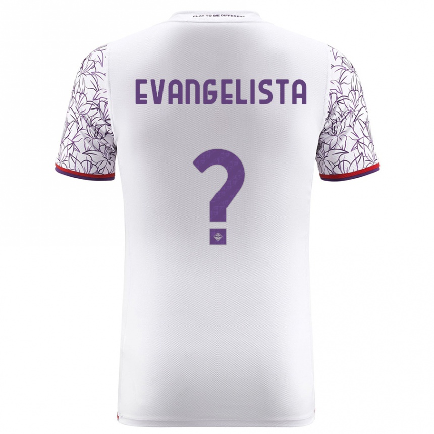 Niño Fútbol Camiseta Carlo Evangelista #0 Blanco 2ª Equipación 2023/24