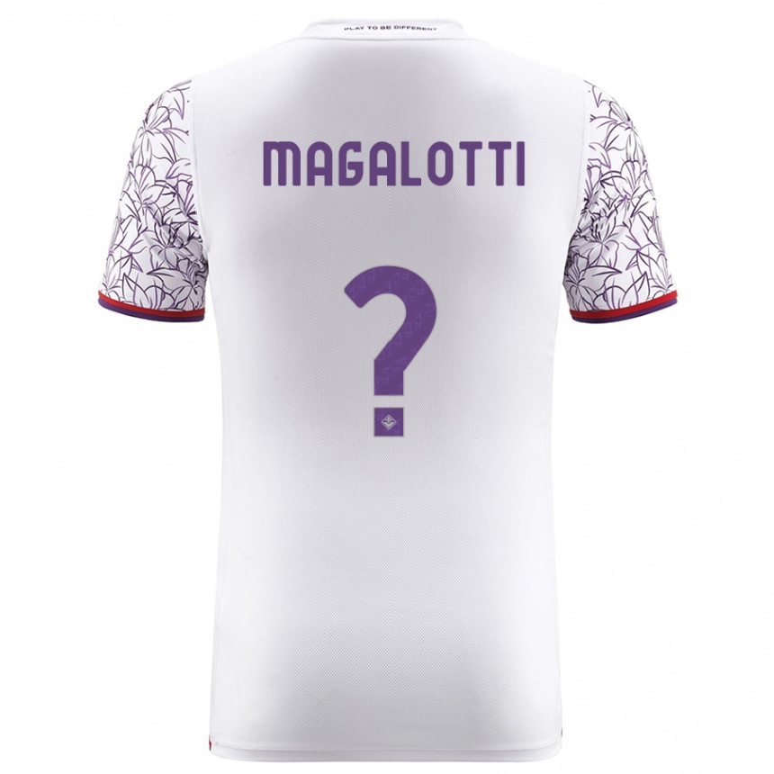 Niño Fútbol Camiseta Mattia Magalotti #0 Blanco 2ª Equipación 2023/24