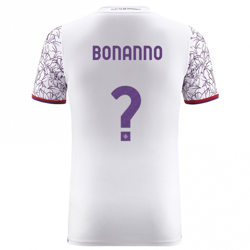 Niño Fútbol Camiseta Piergiorgio Bonanno #0 Blanco 2ª Equipación 2023/24