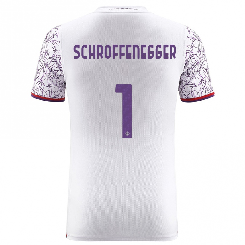 Niño Fútbol Camiseta Katja Schroffenegger #1 Blanco 2ª Equipación 2023/24