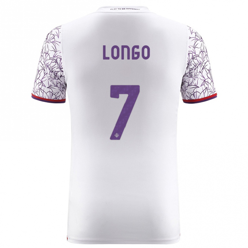 Niño Fútbol Camiseta Miriam Longo #7 Blanco 2ª Equipación 2023/24