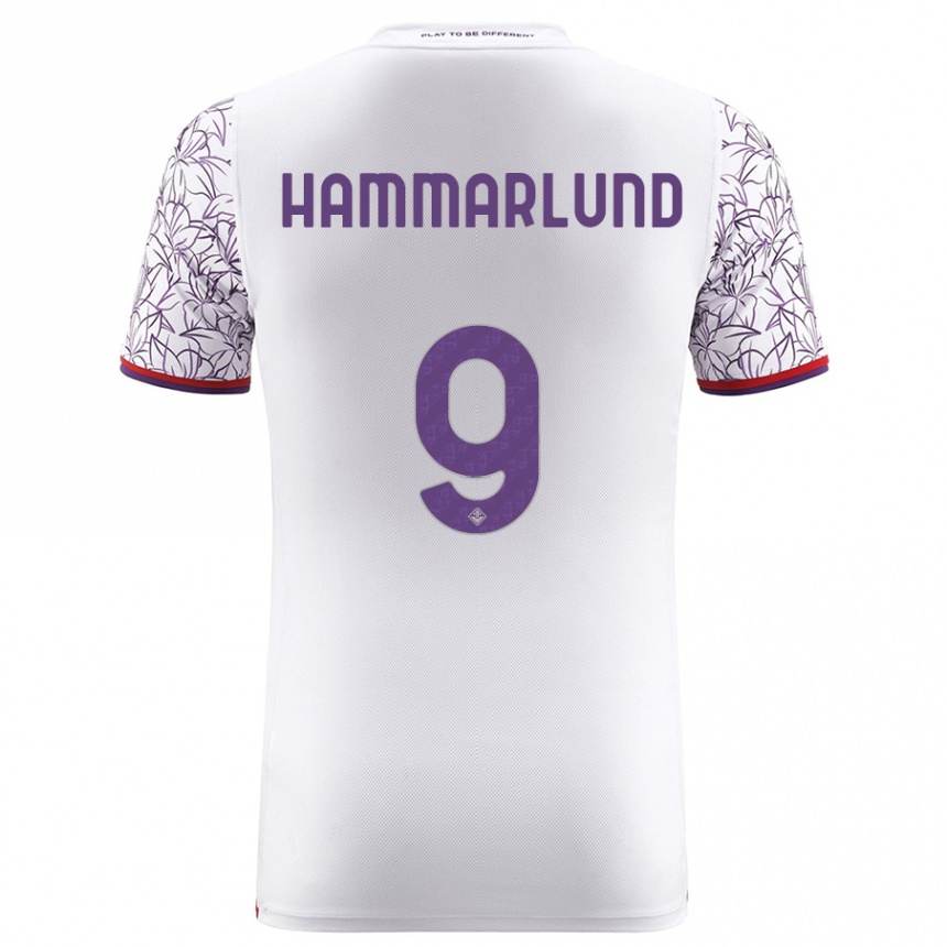 Niño Fútbol Camiseta Pauline Hammarlund #9 Blanco 2ª Equipación 2023/24