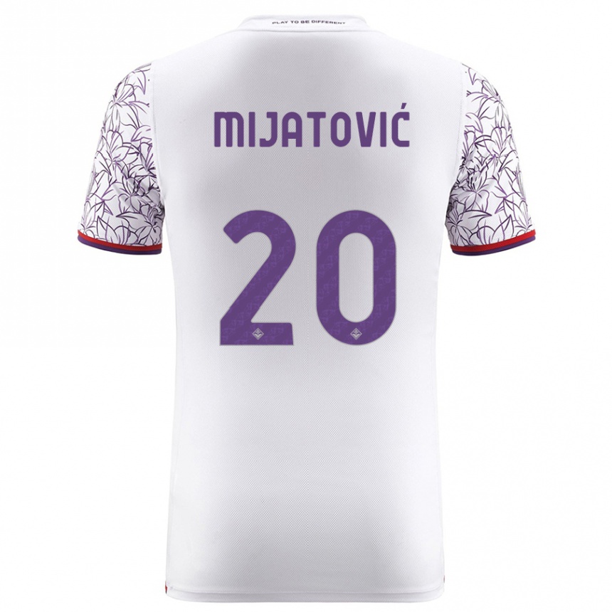 Niño Fútbol Camiseta Milica Mijatović #20 Blanco 2ª Equipación 2023/24