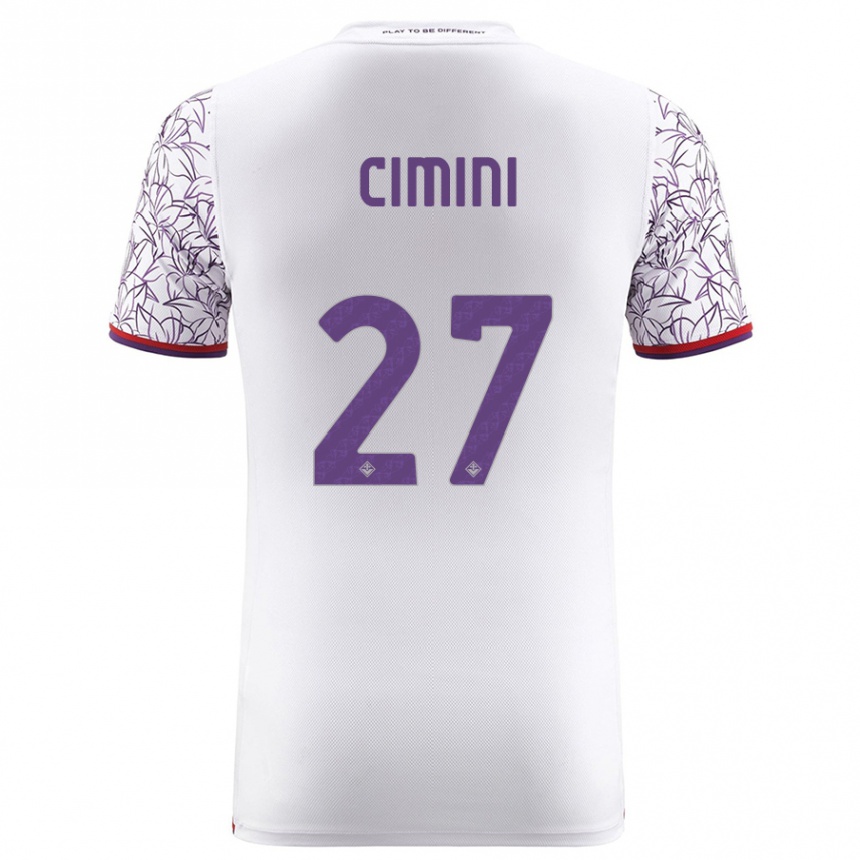 Niño Fútbol Camiseta Linda Tucceri Cimini #27 Blanco 2ª Equipación 2023/24