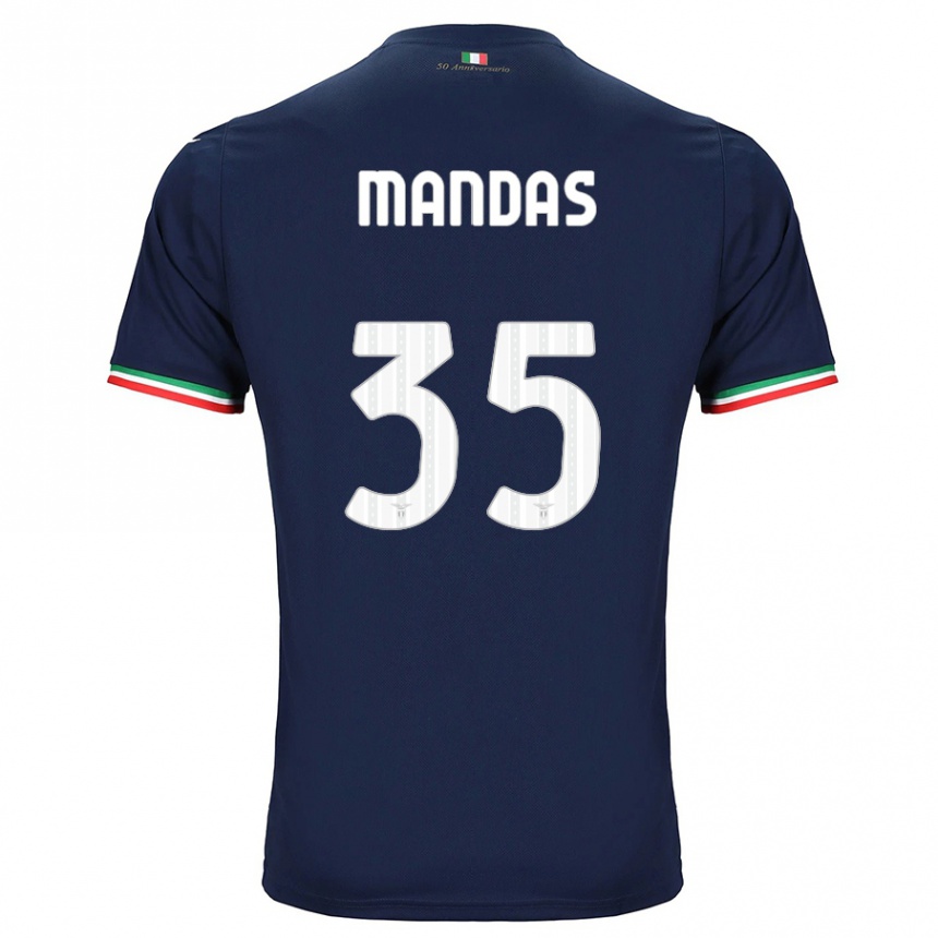 Niño Fútbol Camiseta Christos Mandas #35 Armada 2ª Equipación 2023/24