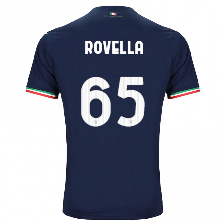 Niño Fútbol Camiseta Nicolo Rovella #65 Armada 2ª Equipación 2023/24