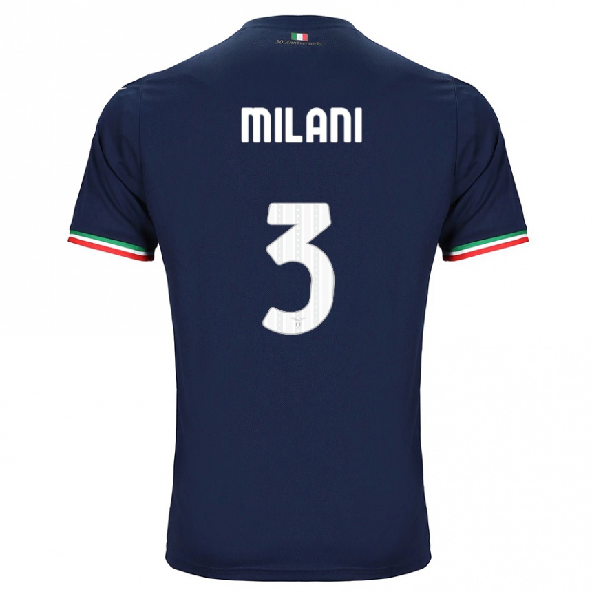 Niño Fútbol Camiseta Alessandro Milani #3 Armada 2ª Equipación 2023/24