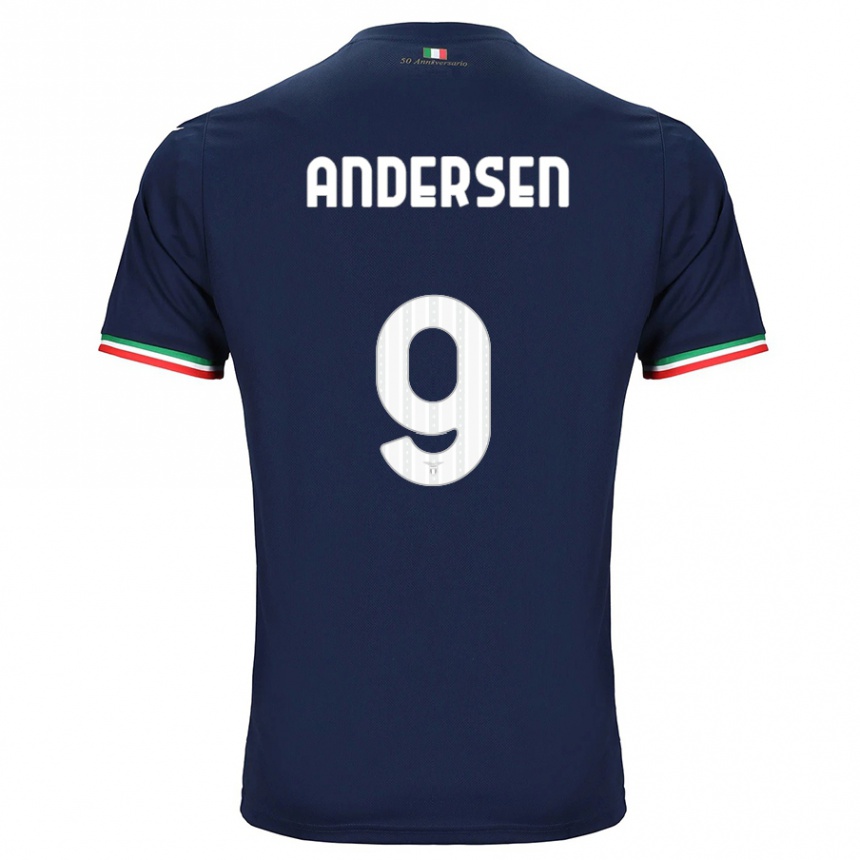 Niño Fútbol Camiseta Signe Holt Andersen #9 Armada 2ª Equipación 2023/24