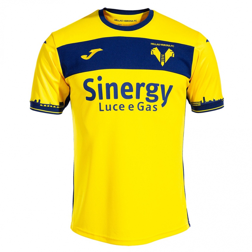 Niño Fútbol Camiseta Andrea Devoti #0 Amarillo 2ª Equipación 2023/24