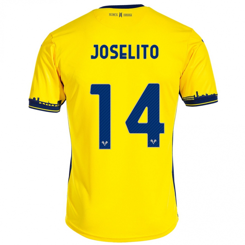 Niño Fútbol Camiseta Joselito #14 Amarillo 2ª Equipación 2023/24