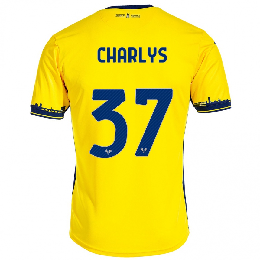 Niño Fútbol Camiseta Charlys #37 Amarillo 2ª Equipación 2023/24