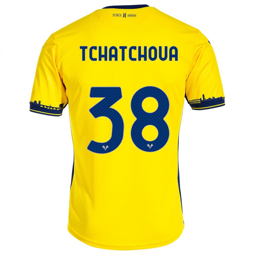 Niño Fútbol Camiseta Jackson Tchatchoua #38 Amarillo 2ª Equipación 2023/24