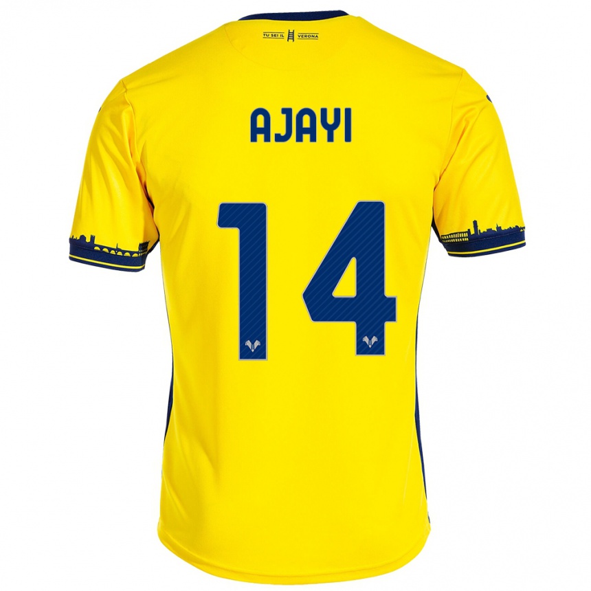 Niño Fútbol Camiseta Junior Ajayi #14 Amarillo 2ª Equipación 2023/24