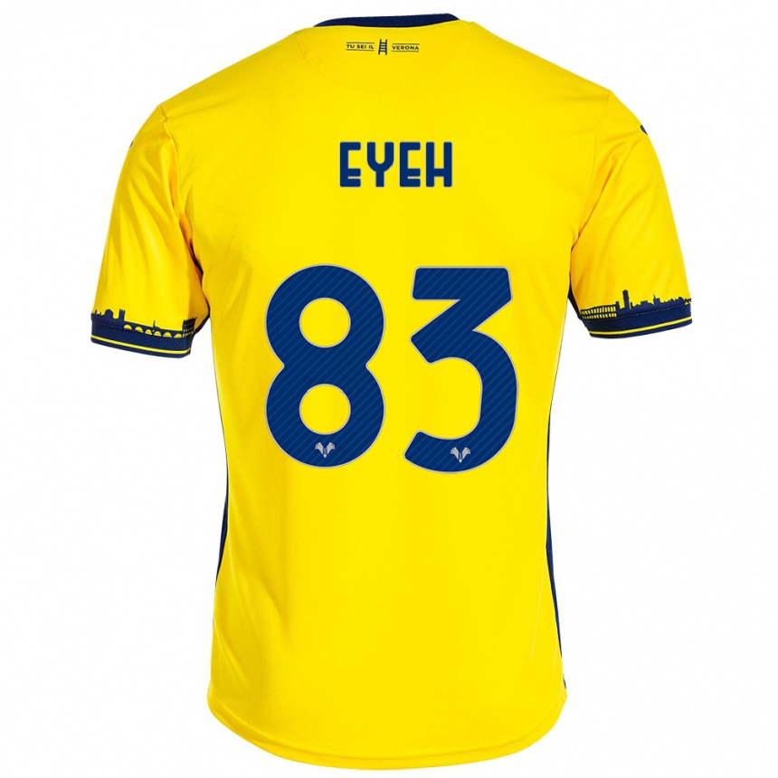 Niño Fútbol Camiseta Nicholas Eyeh #83 Amarillo 2ª Equipación 2023/24