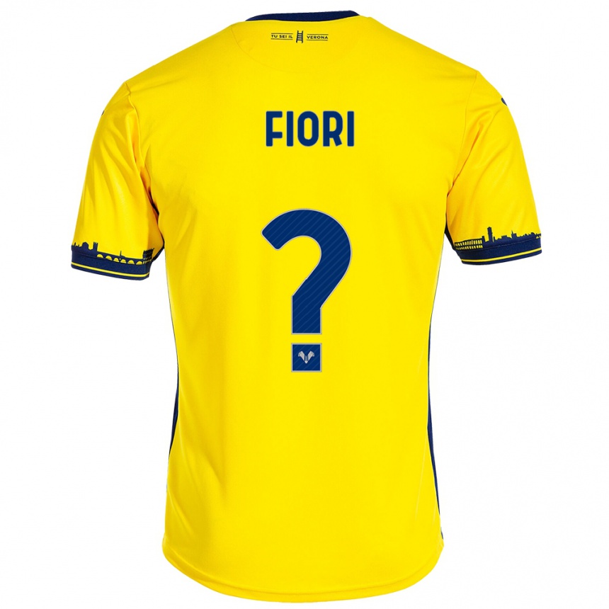 Niño Fútbol Camiseta Nicolas Fiori #0 Amarillo 2ª Equipación 2023/24