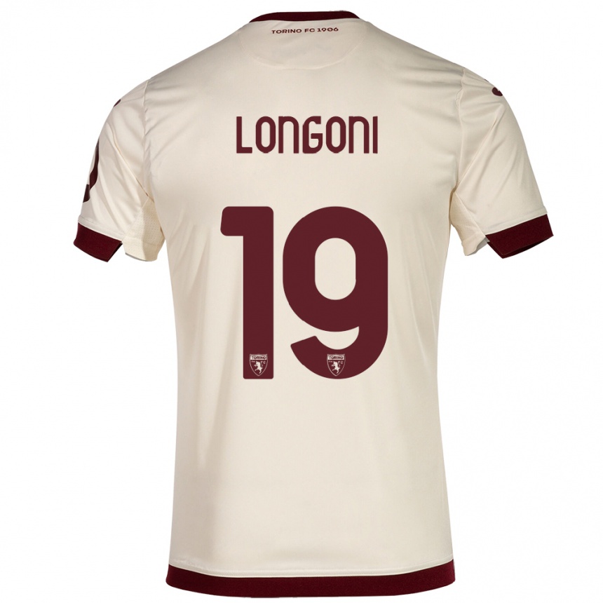 Niño Fútbol Camiseta Marco Longoni #19 Champán 2ª Equipación 2023/24