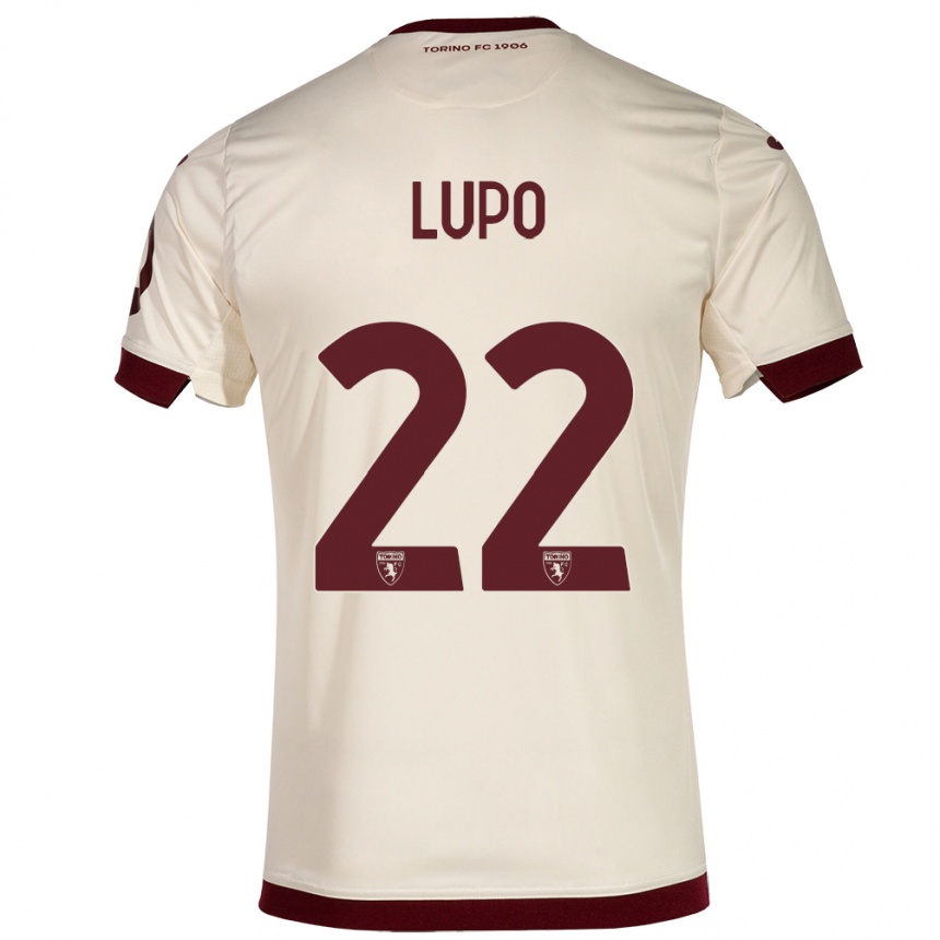 Niño Fútbol Camiseta Enrica Lupo #22 Champán 2ª Equipación 2023/24