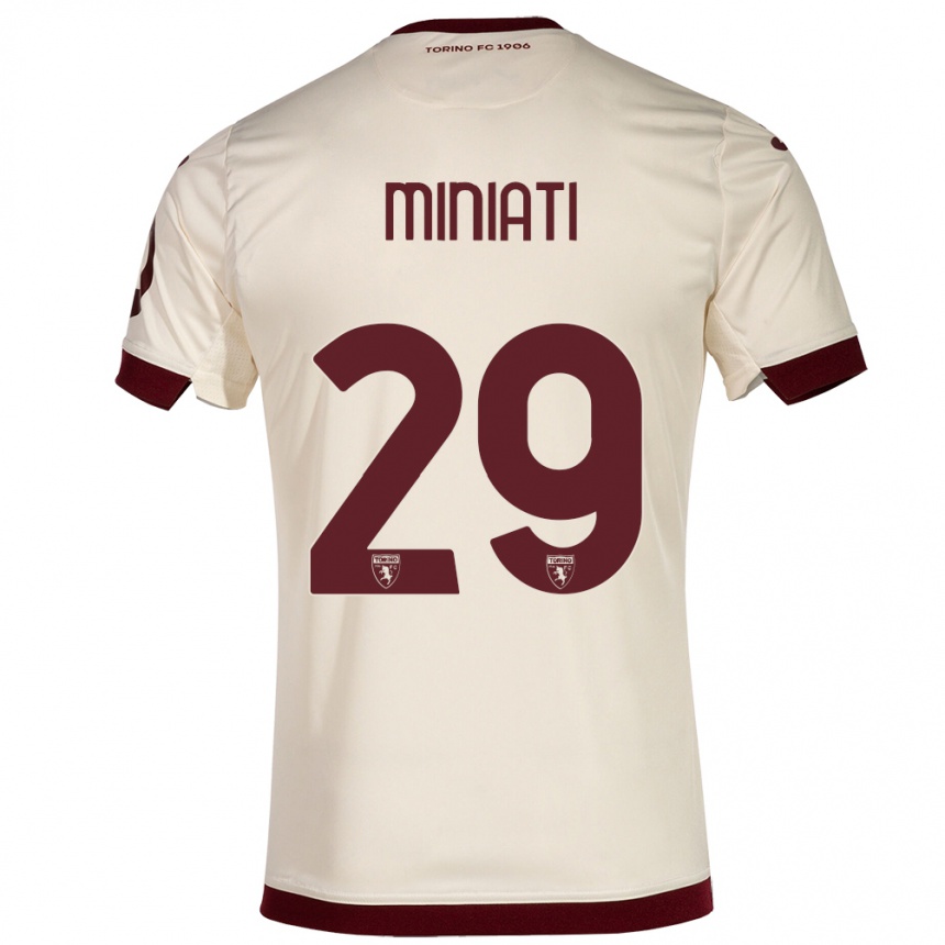 Niño Fútbol Camiseta Elisa Miniati #29 Champán 2ª Equipación 2023/24