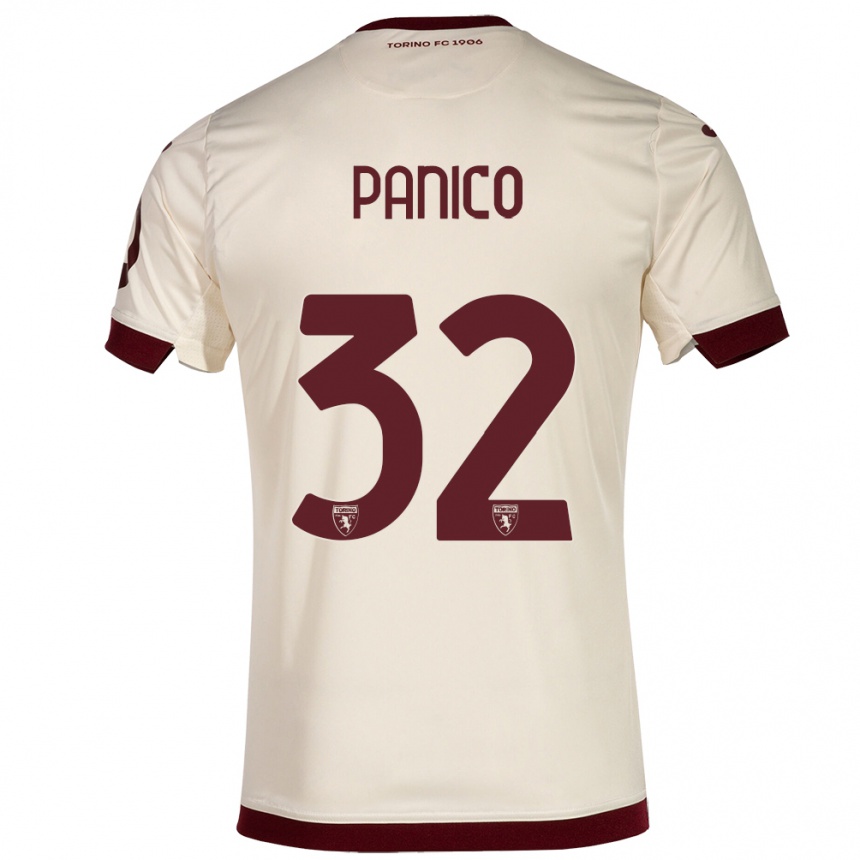 Niño Fútbol Camiseta Patrizia Panico #32 Champán 2ª Equipación 2023/24