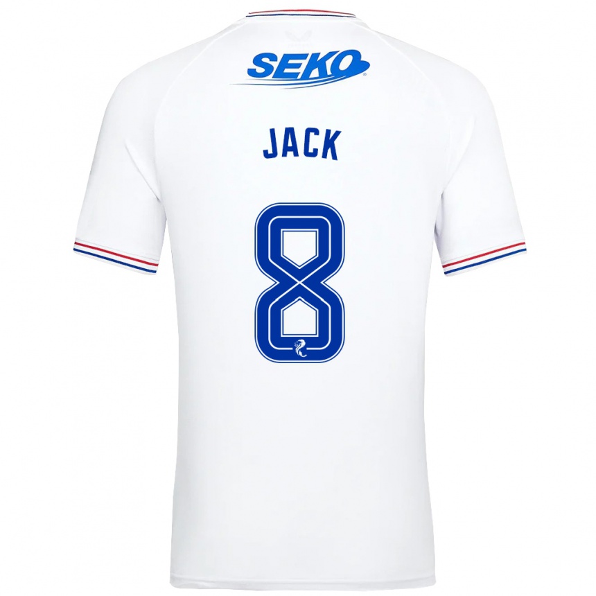 Niño Fútbol Camiseta Ryan Jack #8 Blanco 2ª Equipación 2023/24