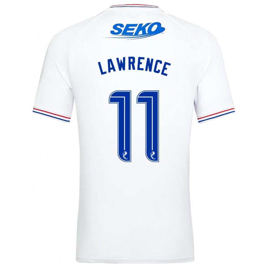 Niño Fútbol Camiseta Tom Lawrence #11 Blanco 2ª Equipación 2023/24