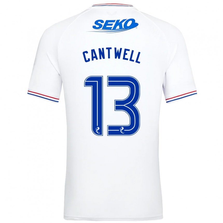 Niño Fútbol Camiseta Todd Cantwell #13 Blanco 2ª Equipación 2023/24