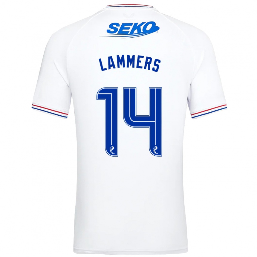 Niño Fútbol Camiseta Sam Lammers #14 Blanco 2ª Equipación 2023/24