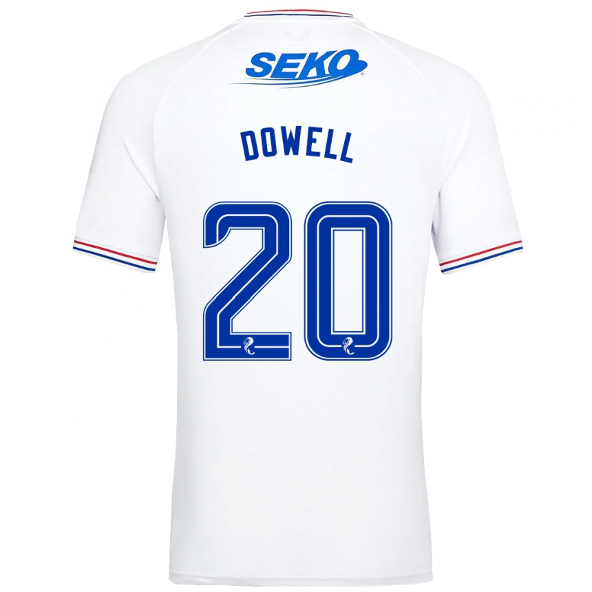 Niño Fútbol Camiseta Kieran Dowell #20 Blanco 2ª Equipación 2023/24