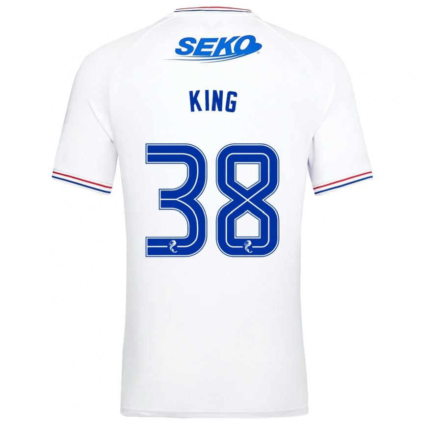 Niño Fútbol Camiseta Leon King #38 Blanco 2ª Equipación 2023/24