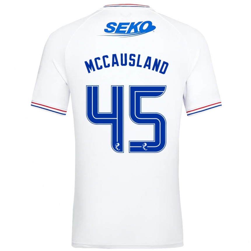 Niño Fútbol Camiseta Ross Mccausland #45 Blanco 2ª Equipación 2023/24