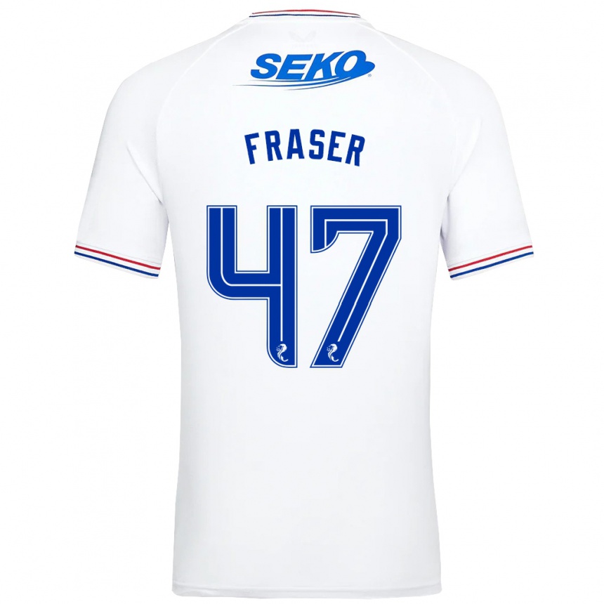 Niño Fútbol Camiseta Robbie Fraser #47 Blanco 2ª Equipación 2023/24