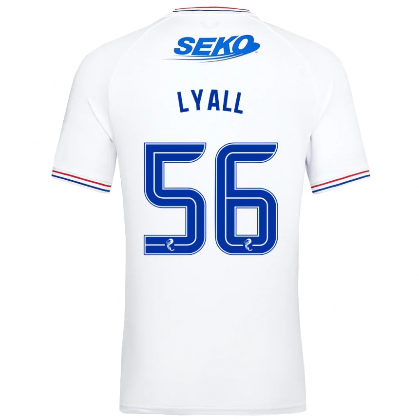 Niño Fútbol Camiseta Arron Lyall #56 Blanco 2ª Equipación 2023/24