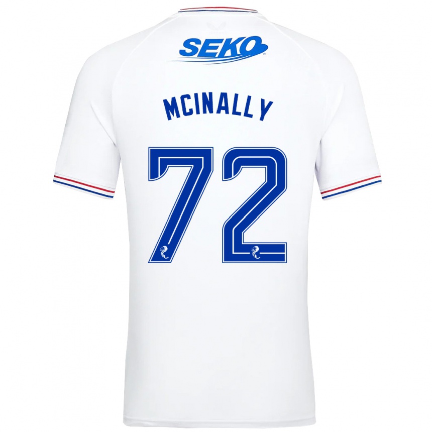 Niño Fútbol Camiseta Darren Mcinally #72 Blanco 2ª Equipación 2023/24