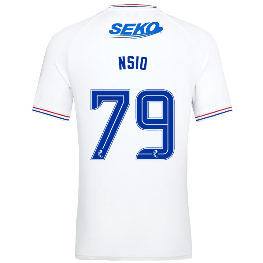 Niño Fútbol Camiseta Paul Nsio #79 Blanco 2ª Equipación 2023/24