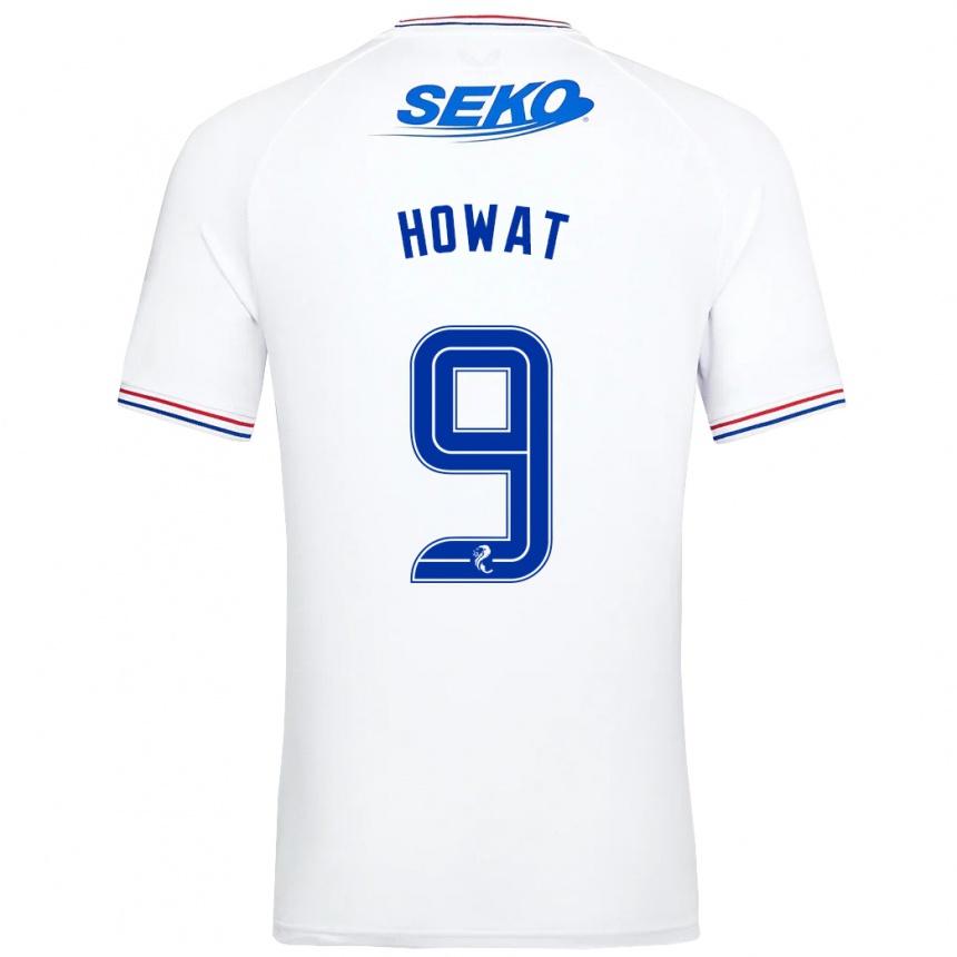 Niño Fútbol Camiseta Kirsty Howat #9 Blanco 2ª Equipación 2023/24