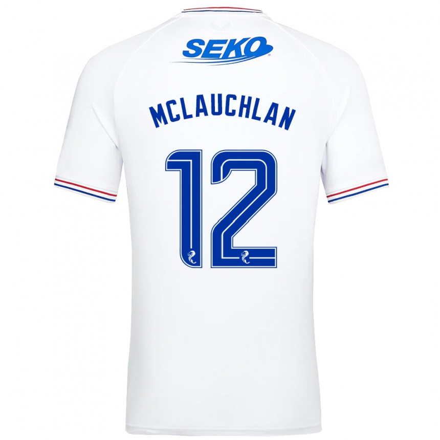 Niño Fútbol Camiseta Rachel Mclauchlan #12 Blanco 2ª Equipación 2023/24