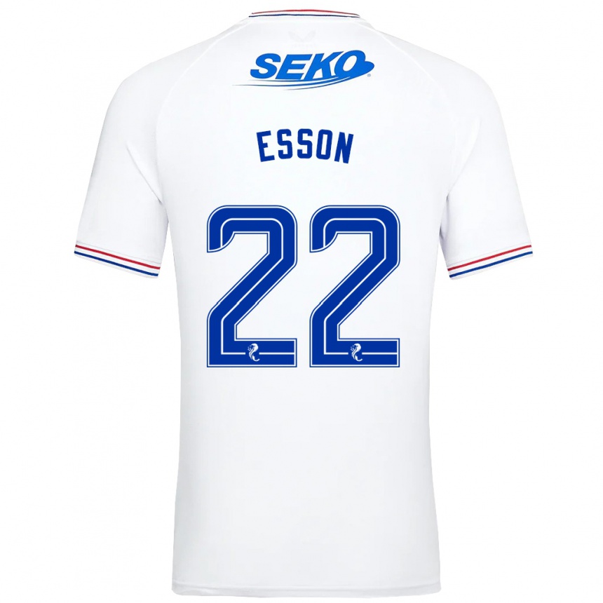 Niño Fútbol Camiseta Victoria Esson #22 Blanco 2ª Equipación 2023/24