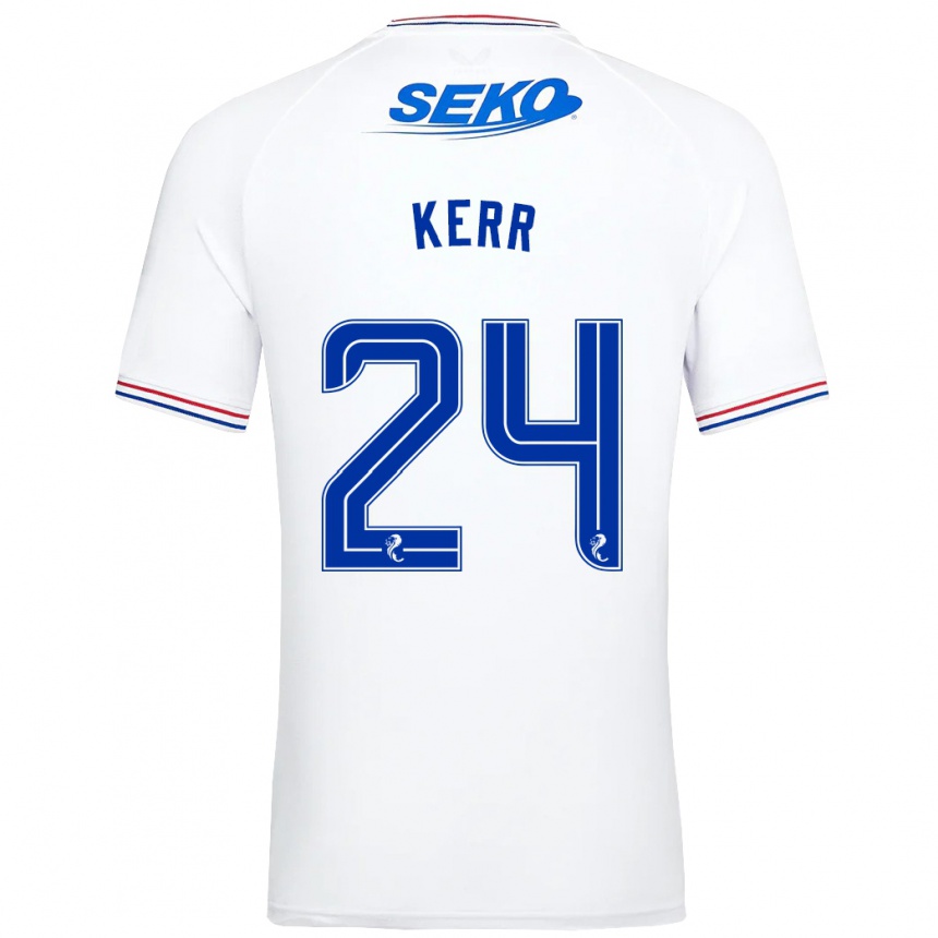 Niño Fútbol Camiseta Samantha Mary Kerr #24 Blanco 2ª Equipación 2023/24